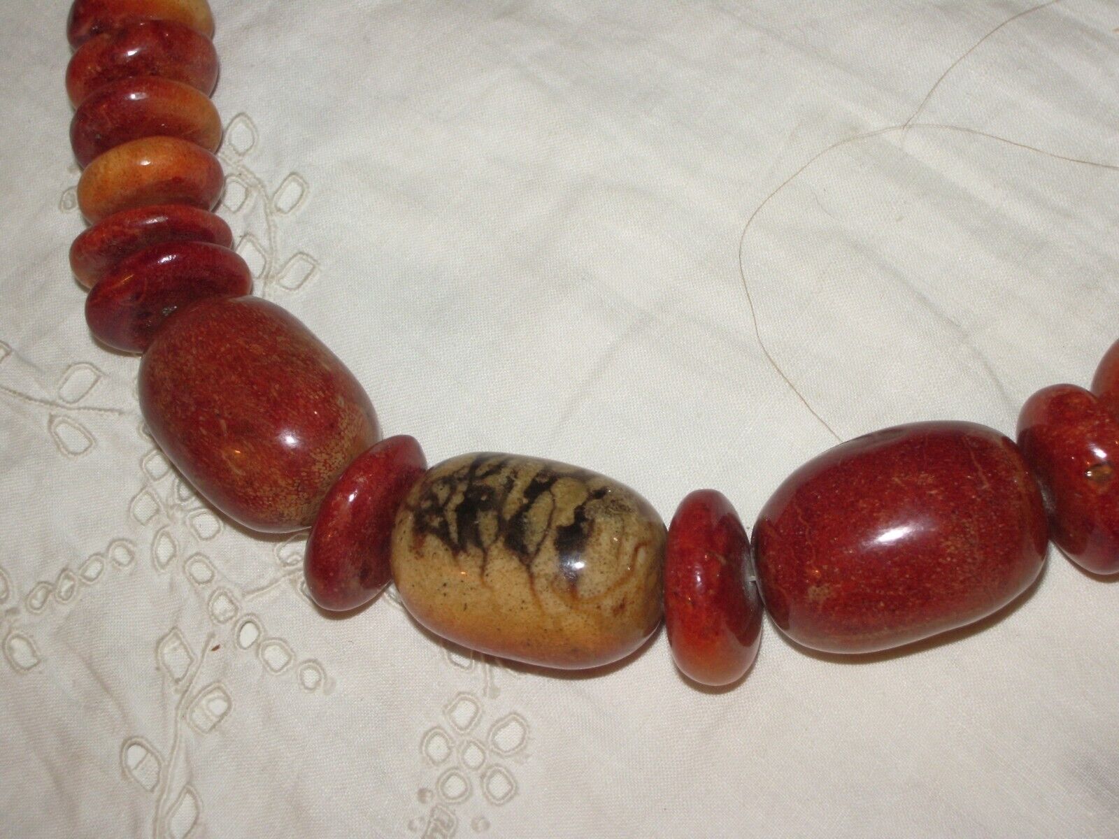 Antique Moroccan Natural Berber Amber Beaded Neck… - image 8