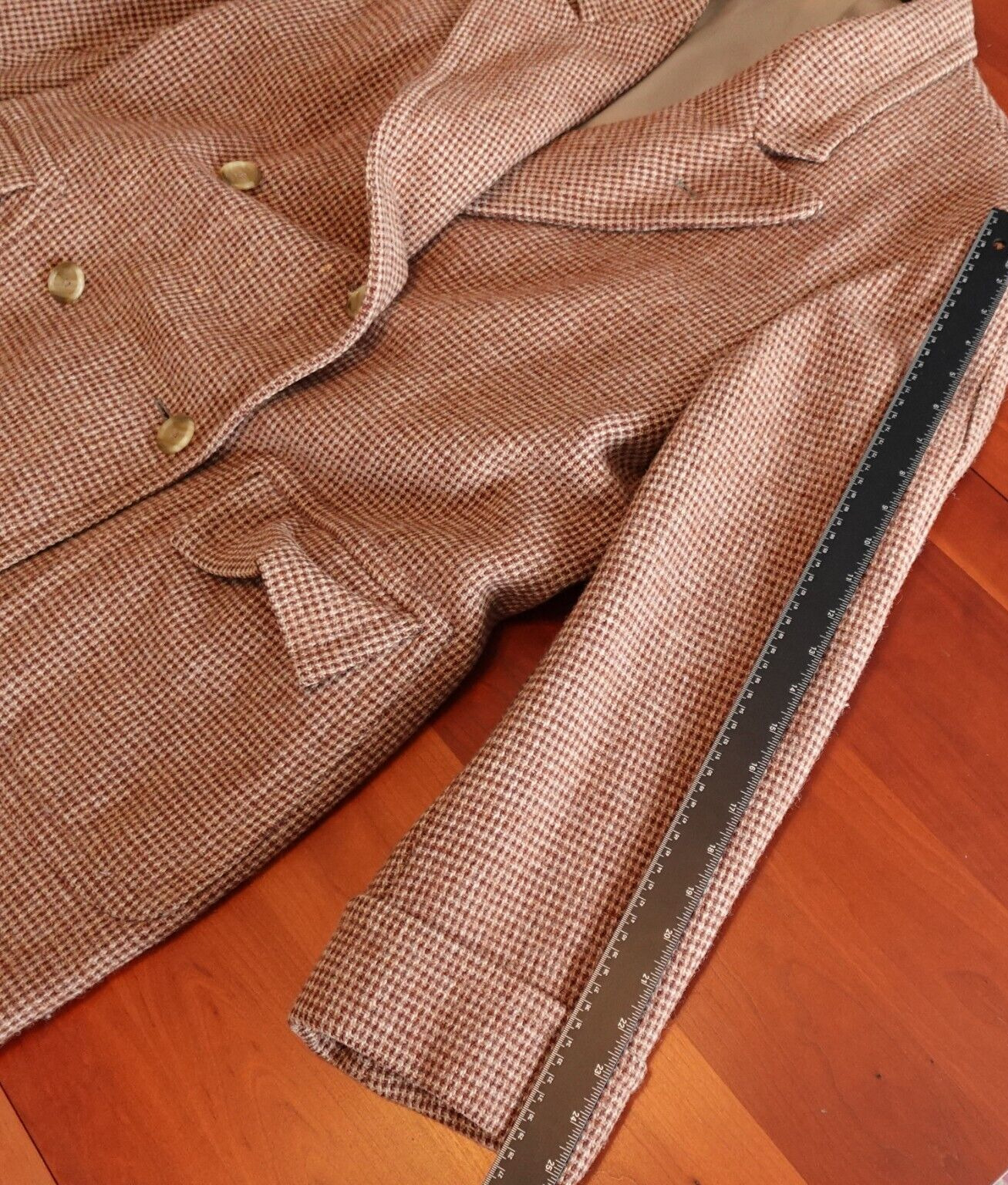 Polo Ralph Lauren Coat Men 44 Brown Overcoat Long… - image 13