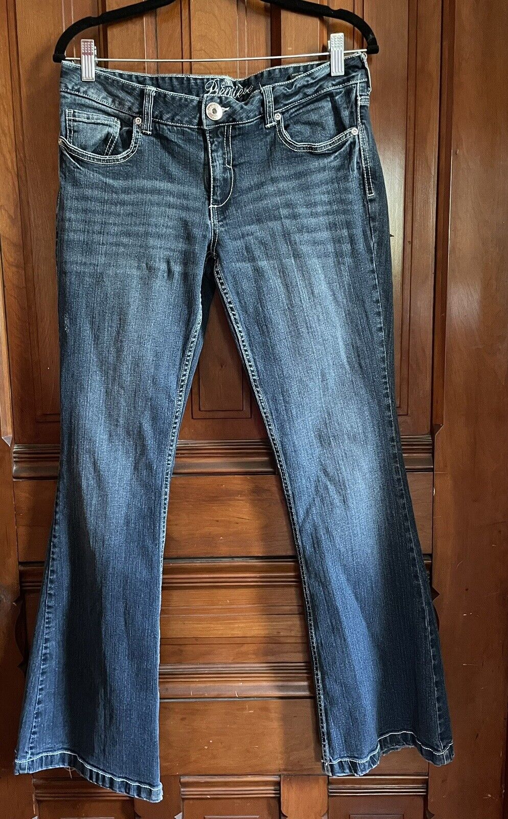 Vtg 90s Y2K 00s Rue 21 Premiere Denim Jeans Low R… - image 1