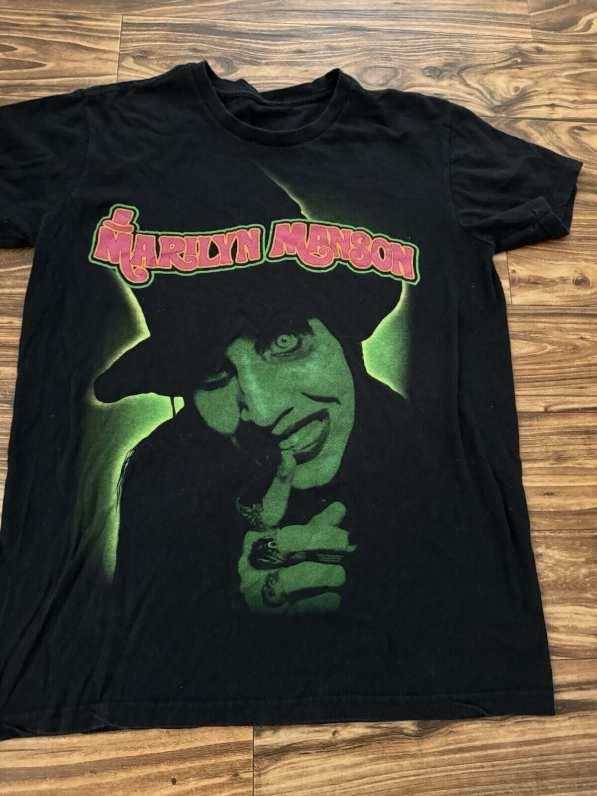 Marilyn Manson Adult Medium Black T-Shirt - image 1