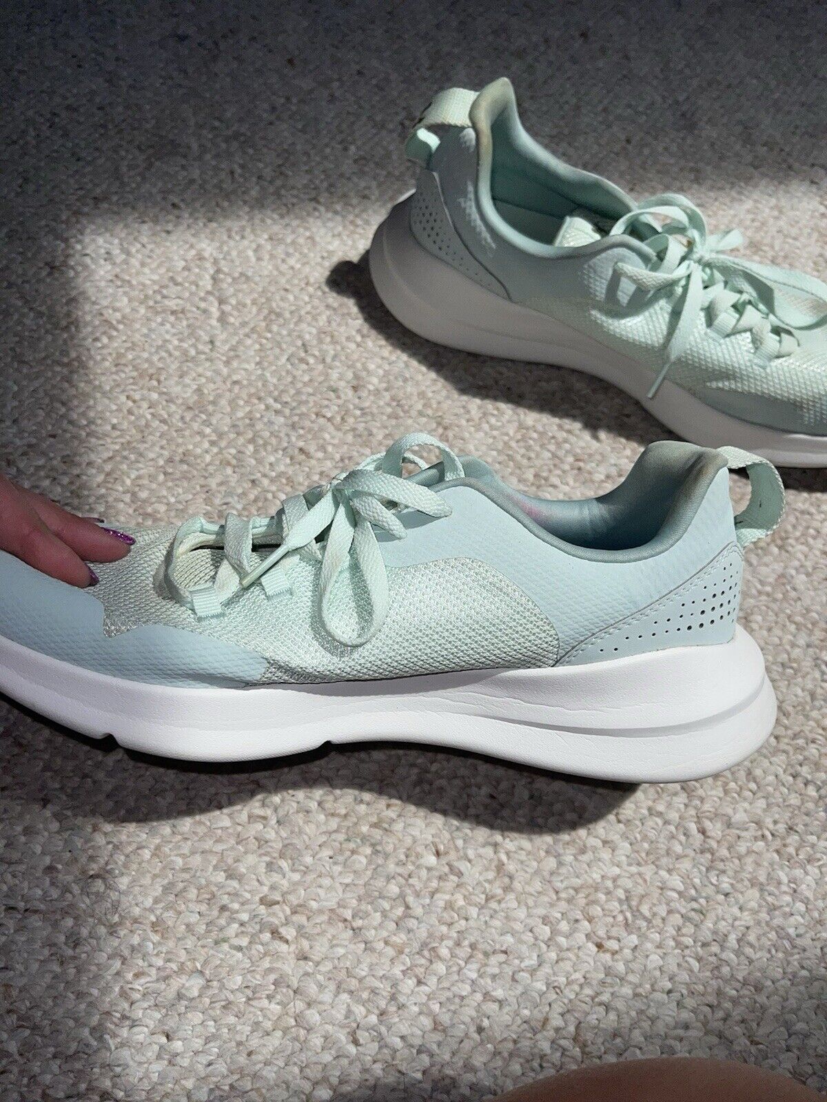 Under Armour women’s size 11 sneakers mint green - image 5