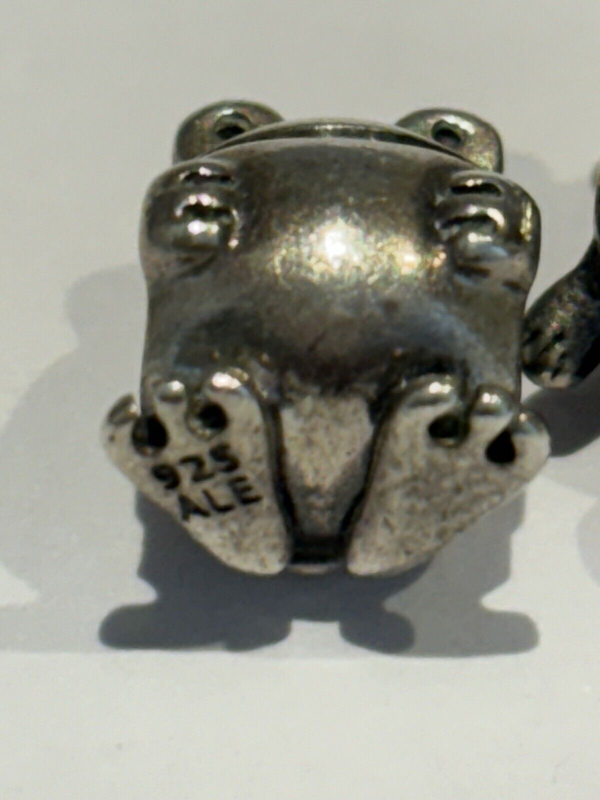 2 PANDORA STERLING SILVER BEAD CHARMS - TURTLE AN… - image 3