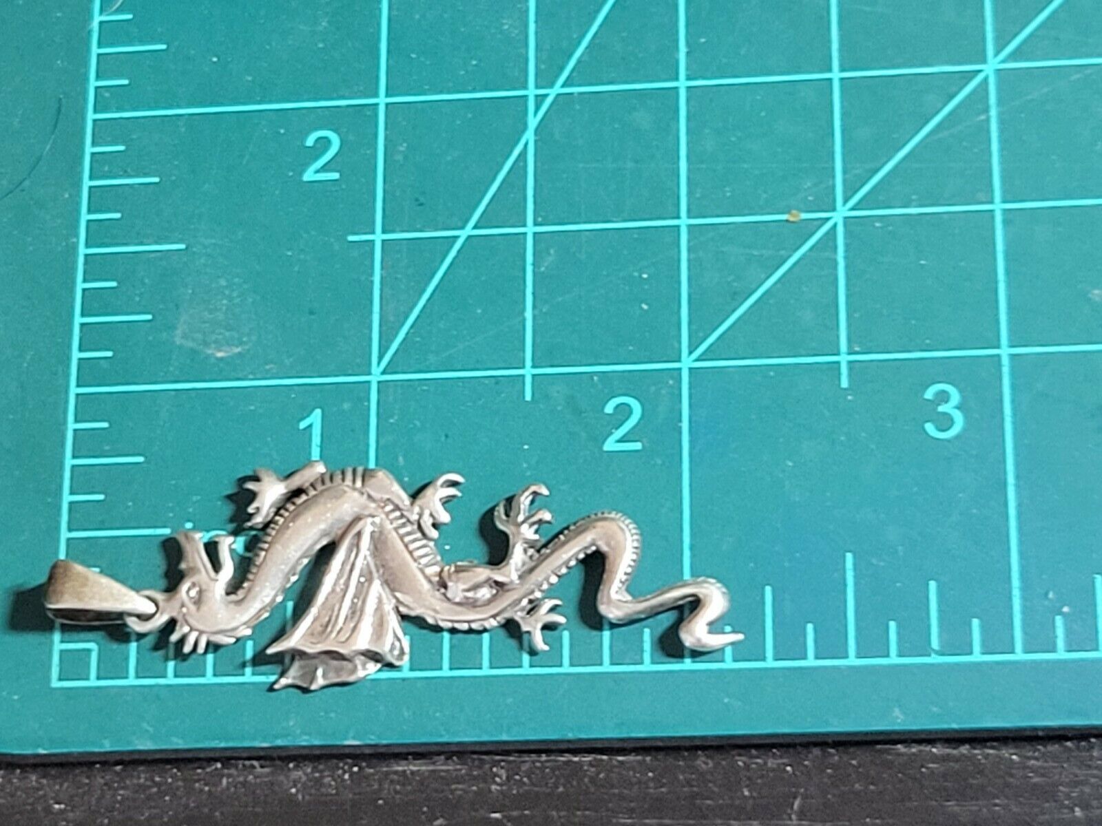 Sterling Silver Flying Dragon Pendant - image 9