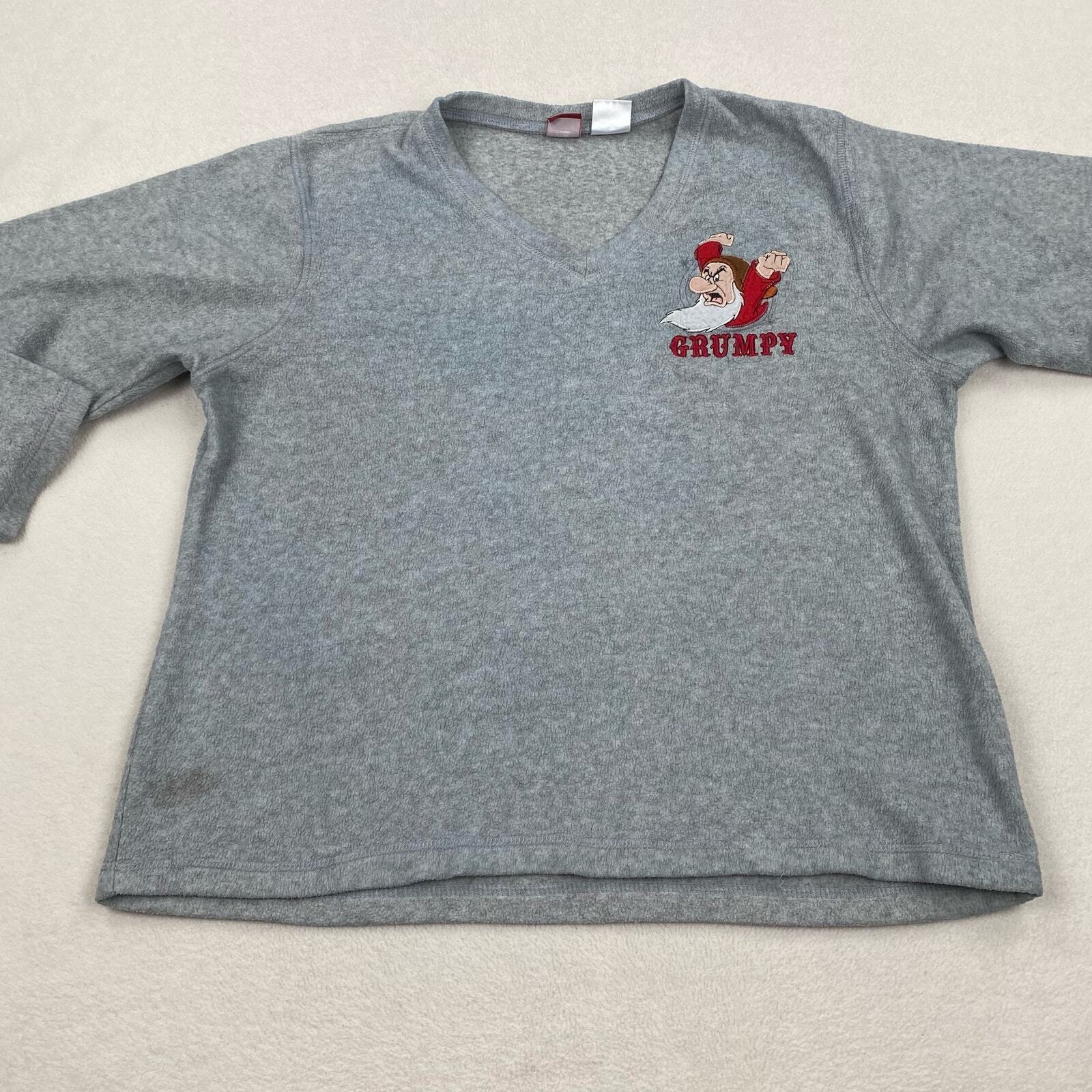 Vintage Disney Sweatshirt Size XL Grey Fleece Pul… - image 3