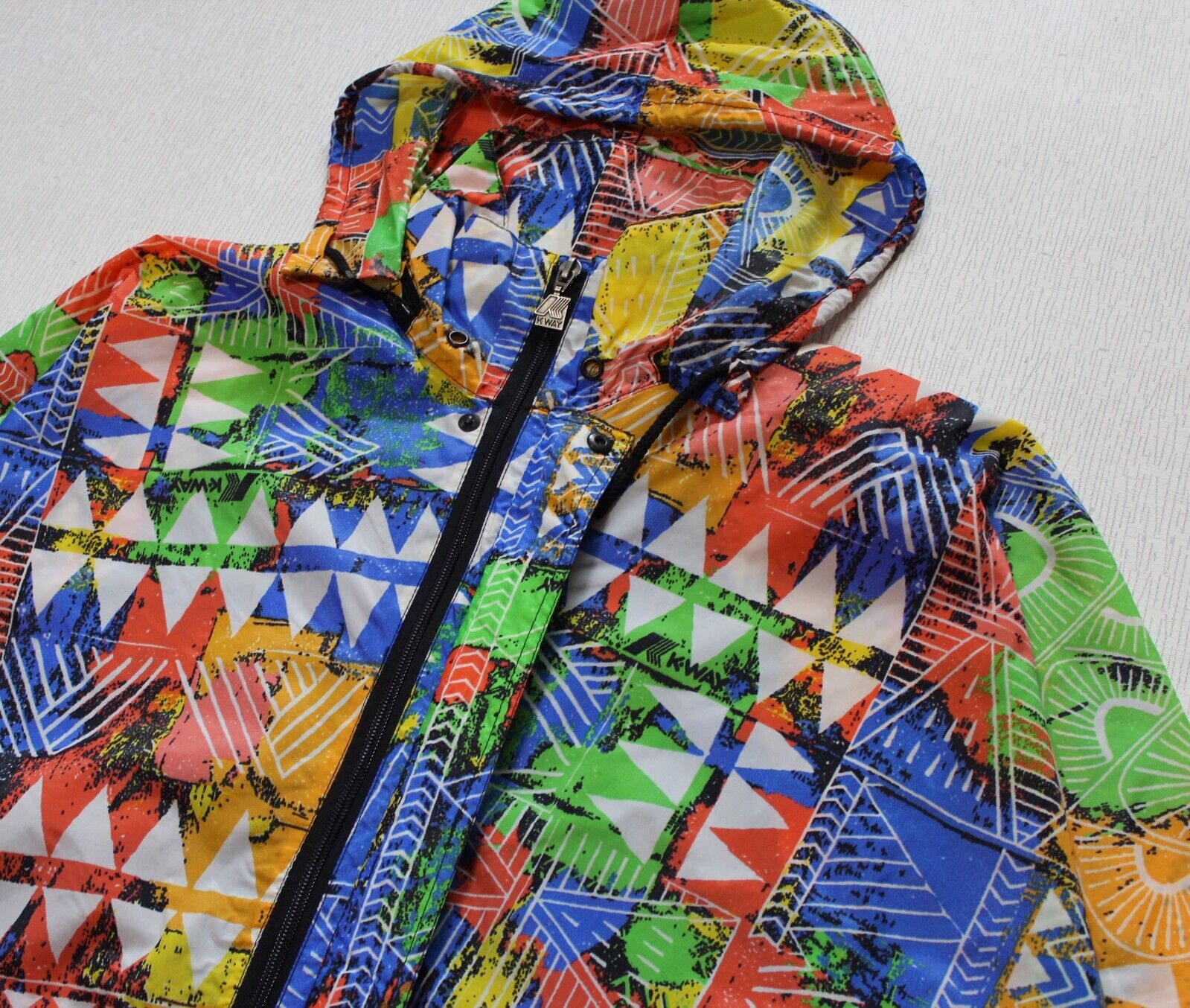 Men's Vintage K-Way Packable Jacket Windbreaker A… - image 7