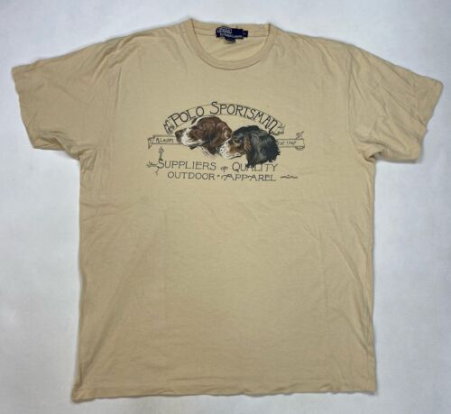 Vintage Polo Sportsman Ralph Lauren Dog Graphic T… - image 1