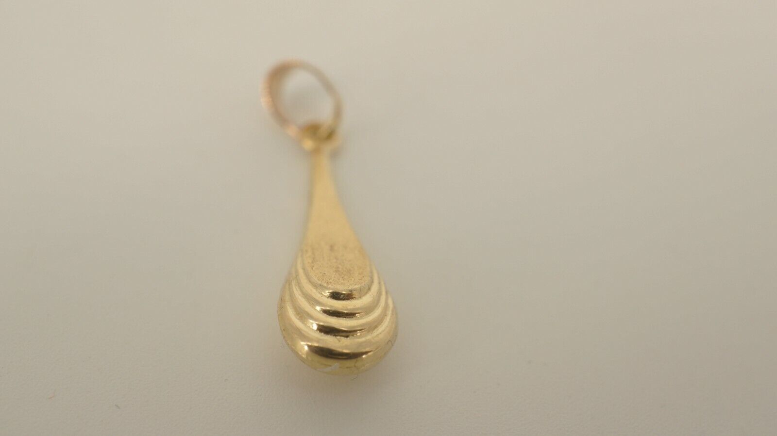 14k Gold Water Drop Pendant - image 2