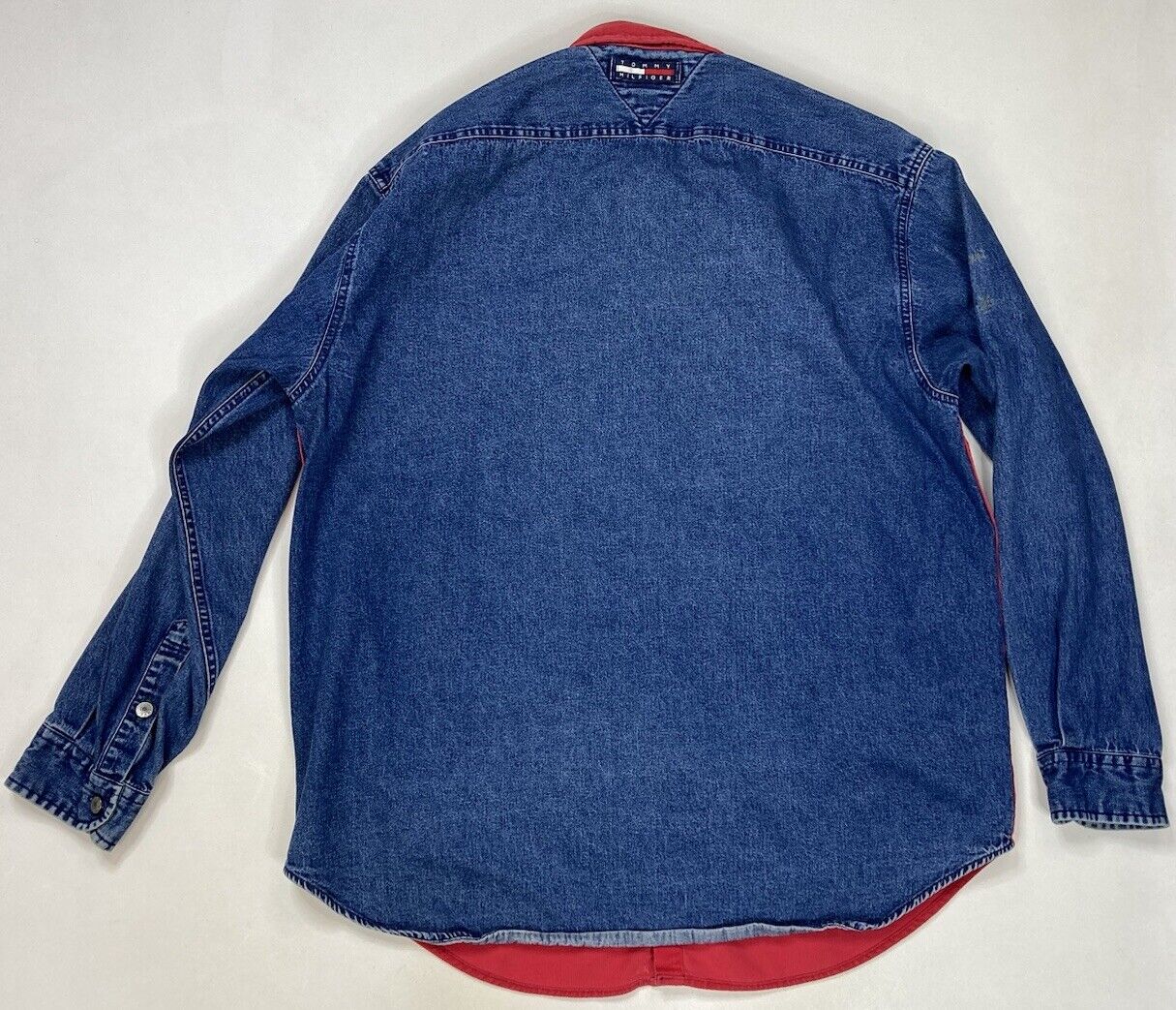 VINTAGE Tommy Hilfiger Corduroy Denim Shirt Men L… - image 3