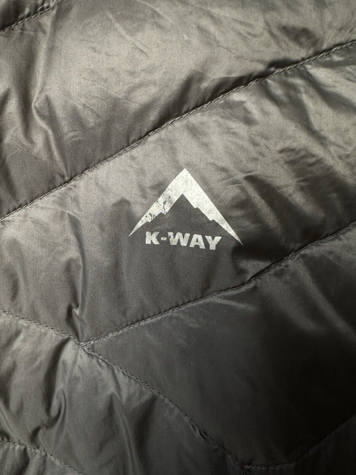 K-Way Tundra Nylon Down Puffer Jacket Men's Size M - image 12