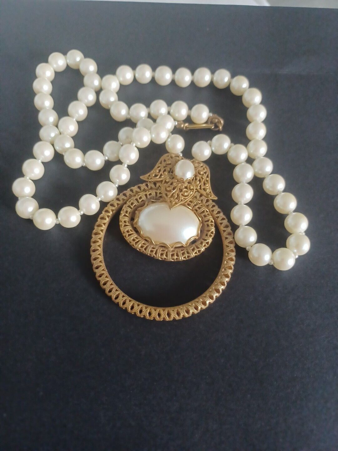 Vtg. Miriam Haskell Double-Strand Faux Pearl Neck… - image 3