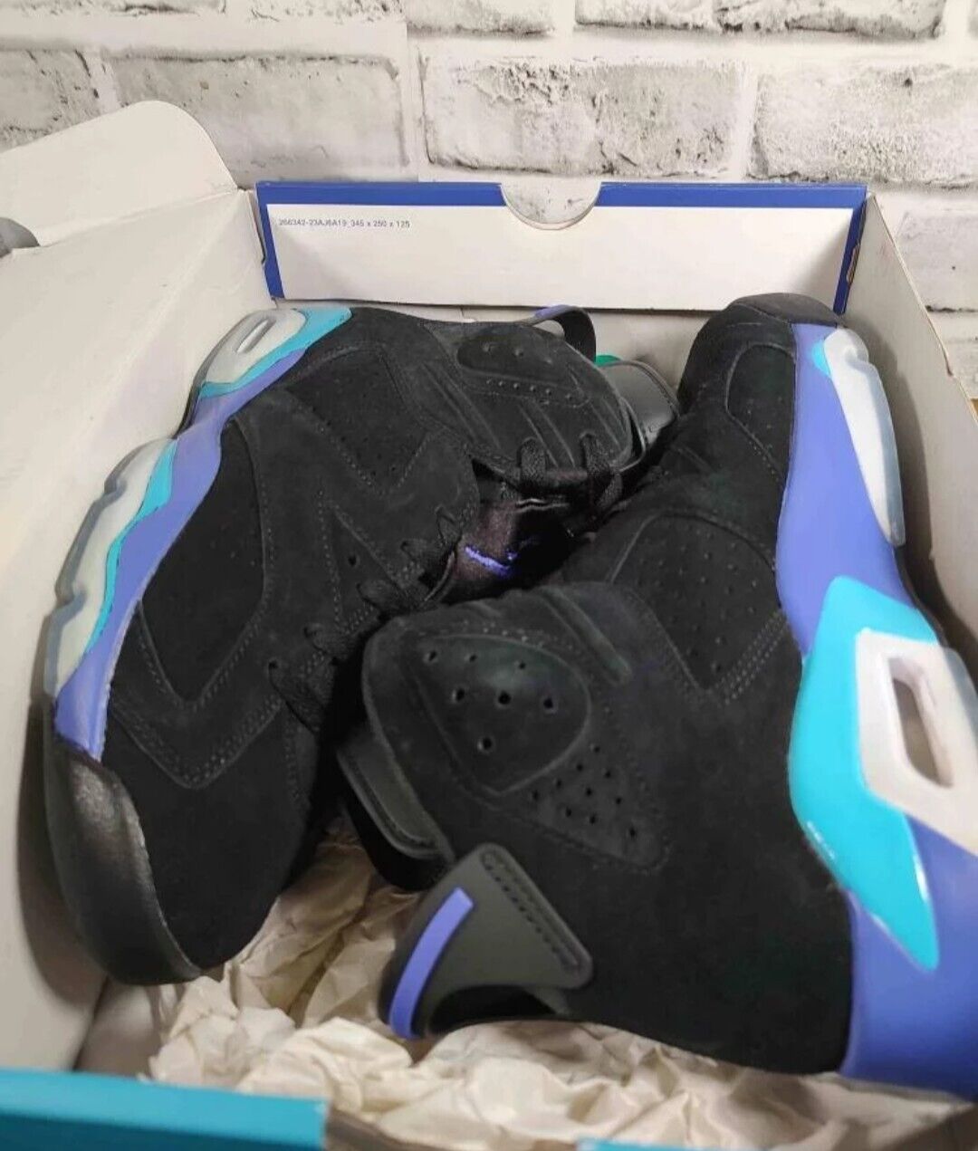 Nike Air Jordan 6 Retro Black Concord Aqua CT8529… - image 6