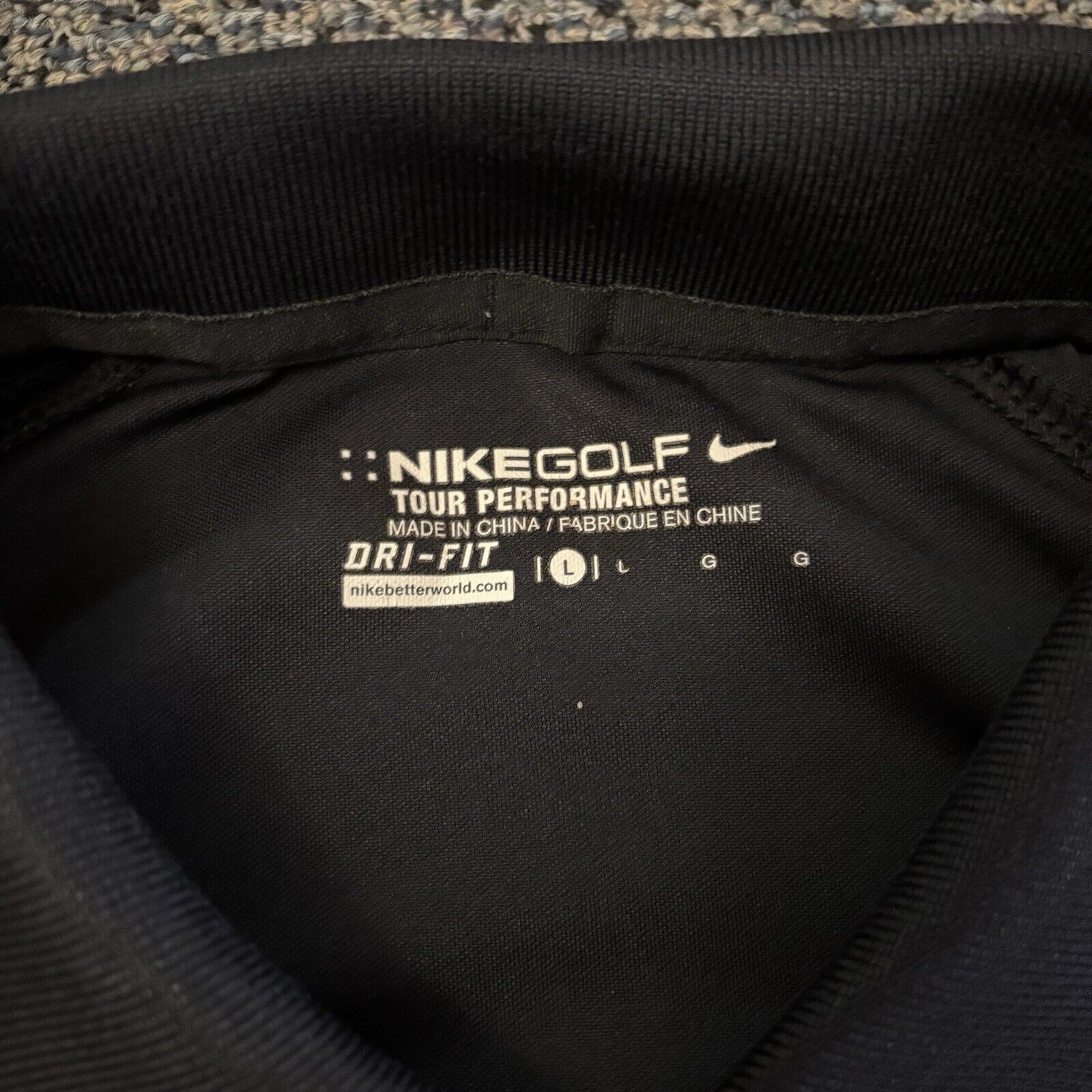 Black Nike Dri-Fit polo shirt - image 4