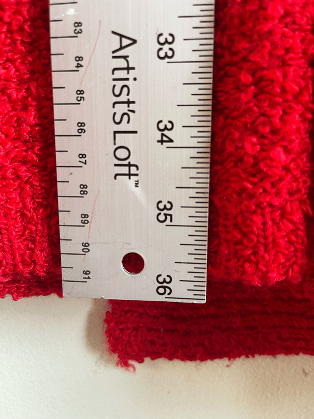 B2 80s Vintage Cherry Red Boucle Chunky Knit Ball… - image 5