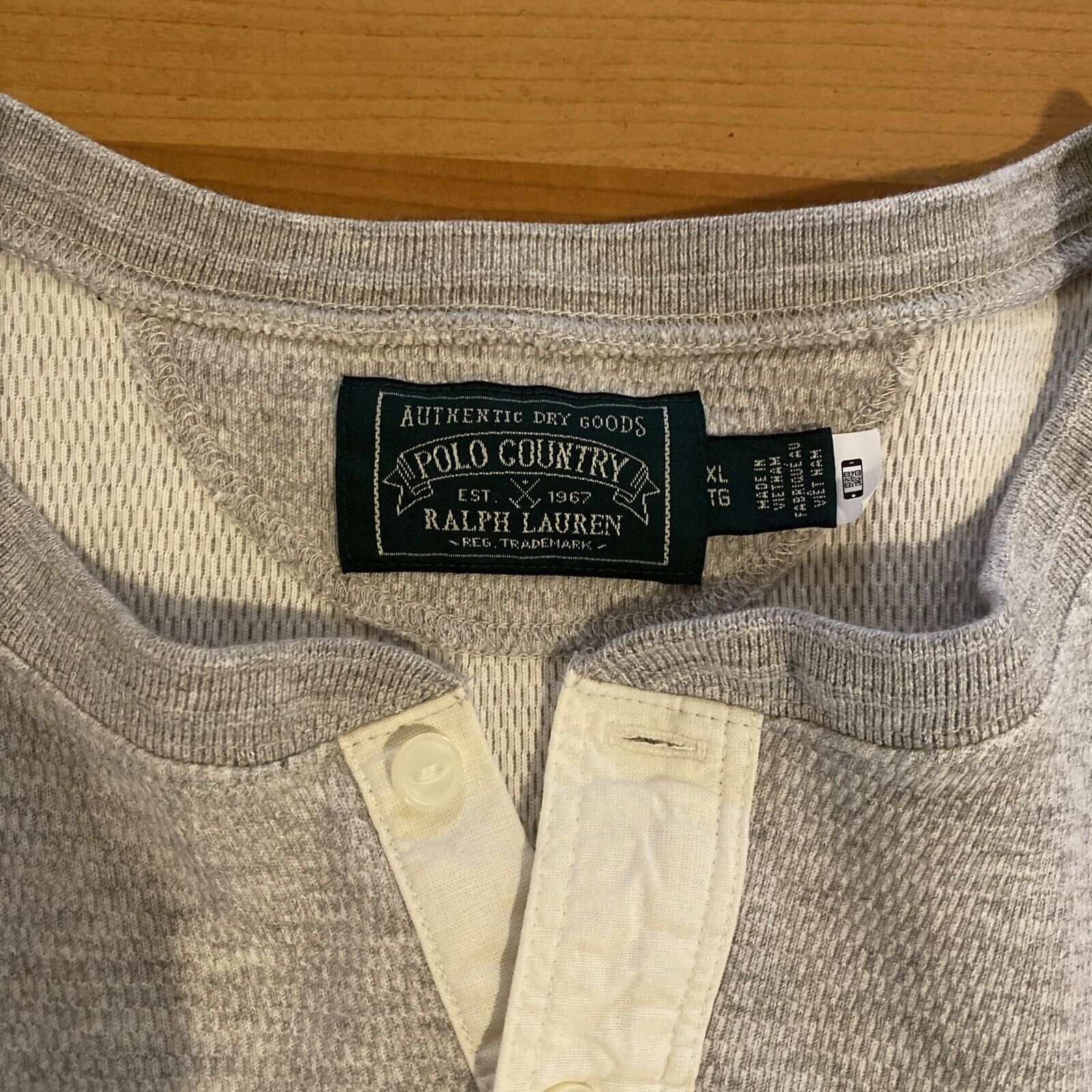 Ralph Lauren Polo Country Long Sleeve Henley Gray… - image 6