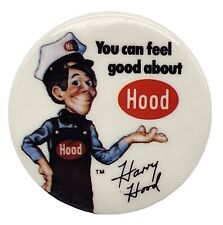 Vintage HOOD Harry Hood Milk Dairy Phish Button ~ FREE SHIPPING ~