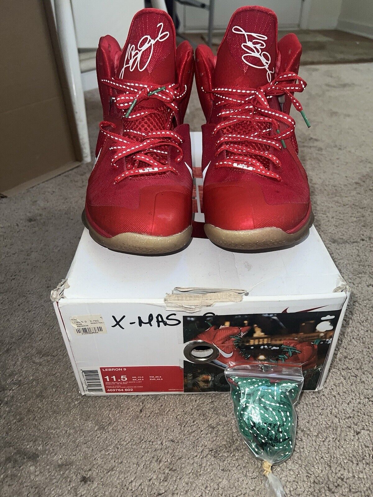 Size 11.5 - Nike LeBron 9 Christmas - image 2