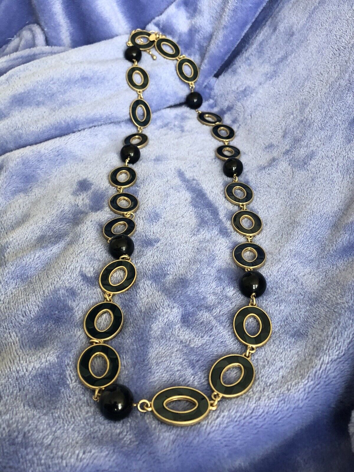 Lia Sophia Oval Blue Necklace - image 7