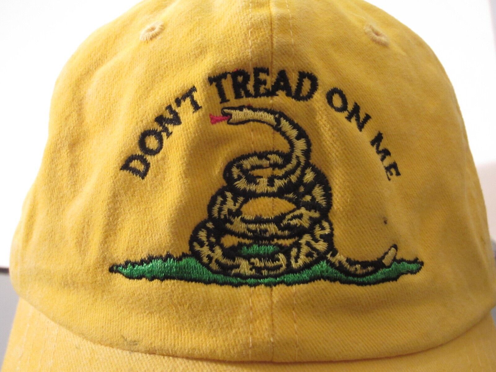 Vintage Alex Jones InfoWars Gadsden Flag HAT Don'… - image 2