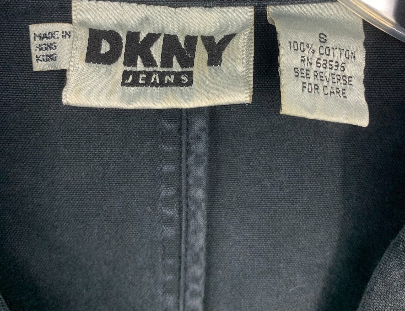 Vtg 1980's DKNY Jeans Blazer Boyfriend Jacket Sz … - image 4