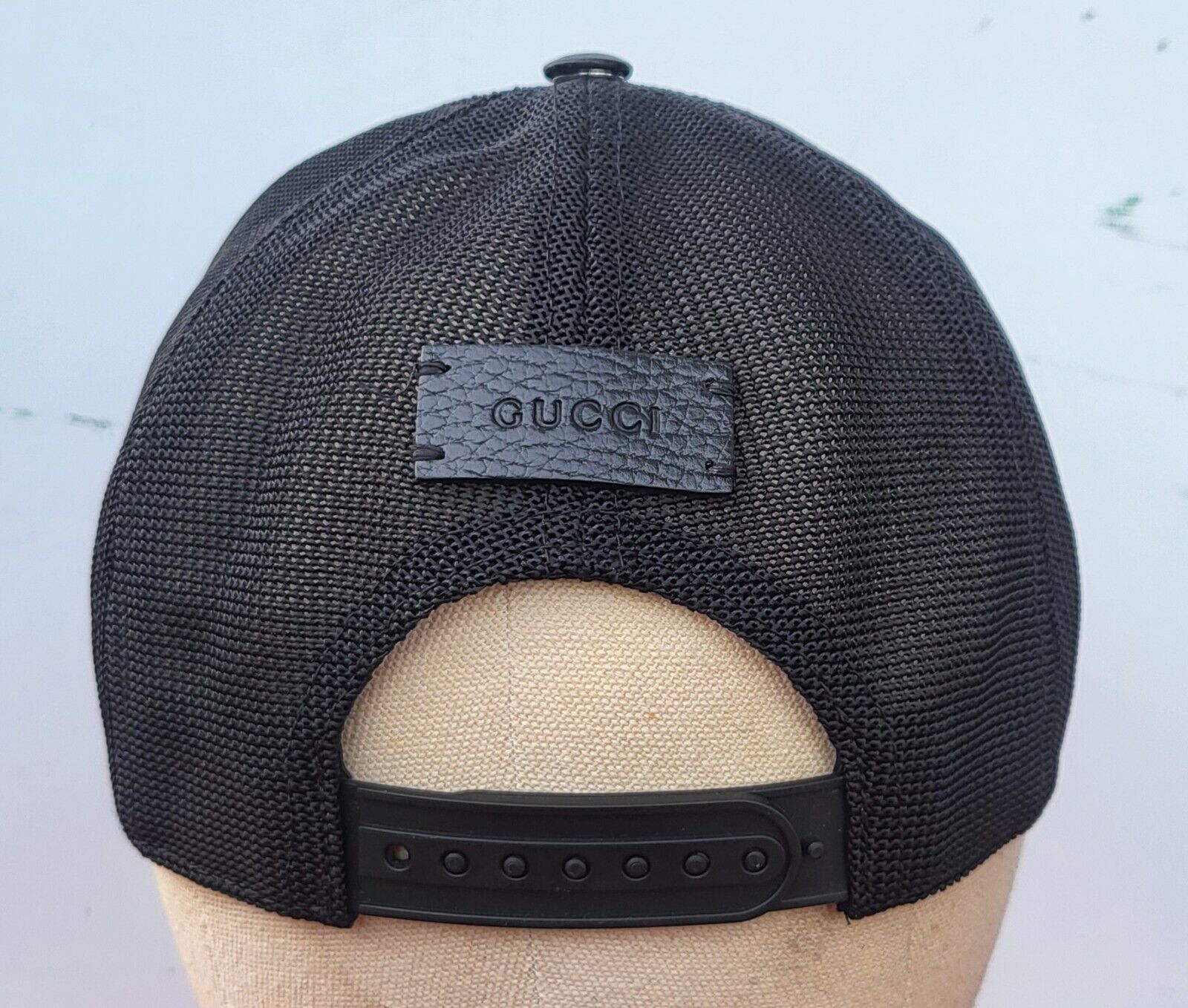 Authentic Gucci GG Nylon & Mesh Monogram Baseball… - image 5