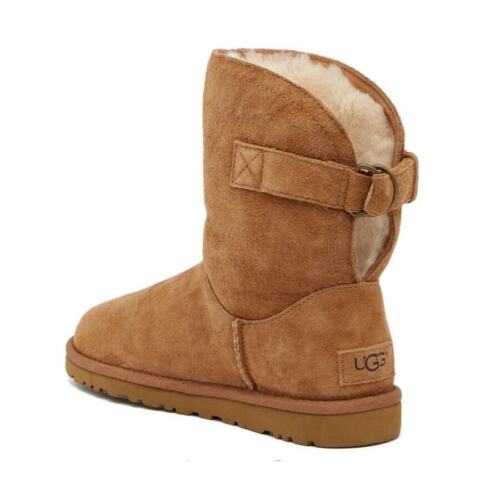 UGG Remora Womens Chestnut Buckle Winter Suede Le… - image 1