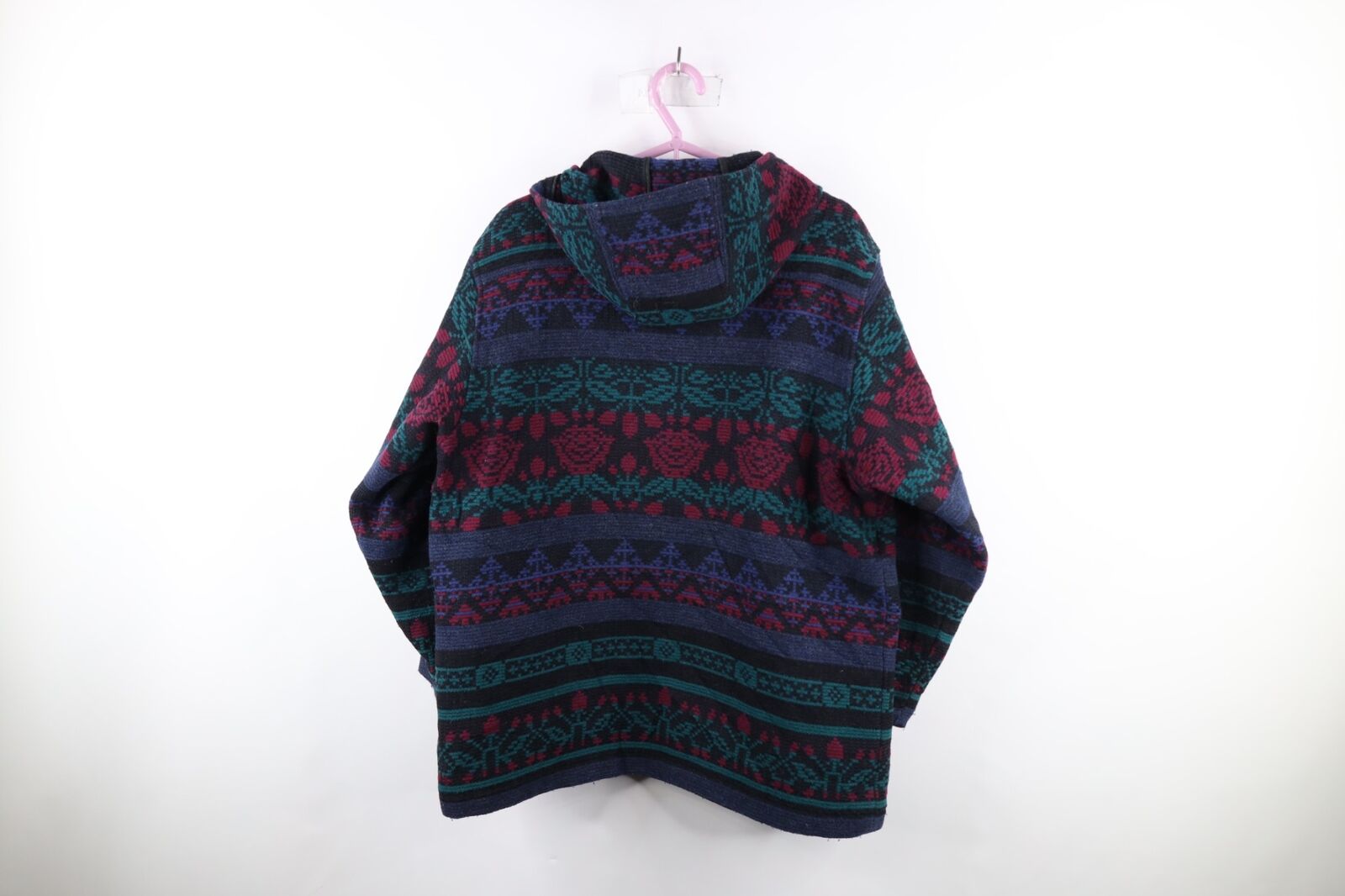 Vintage 90s Woolrich Womens XL Abstract Wool Flow… - image 10