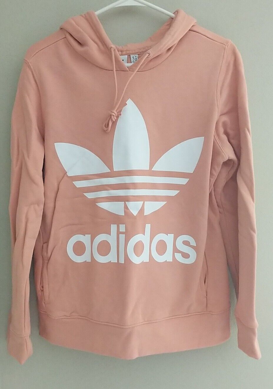 Adidas Womens Blush Peach Size Small Hooded Sweat… - image 1