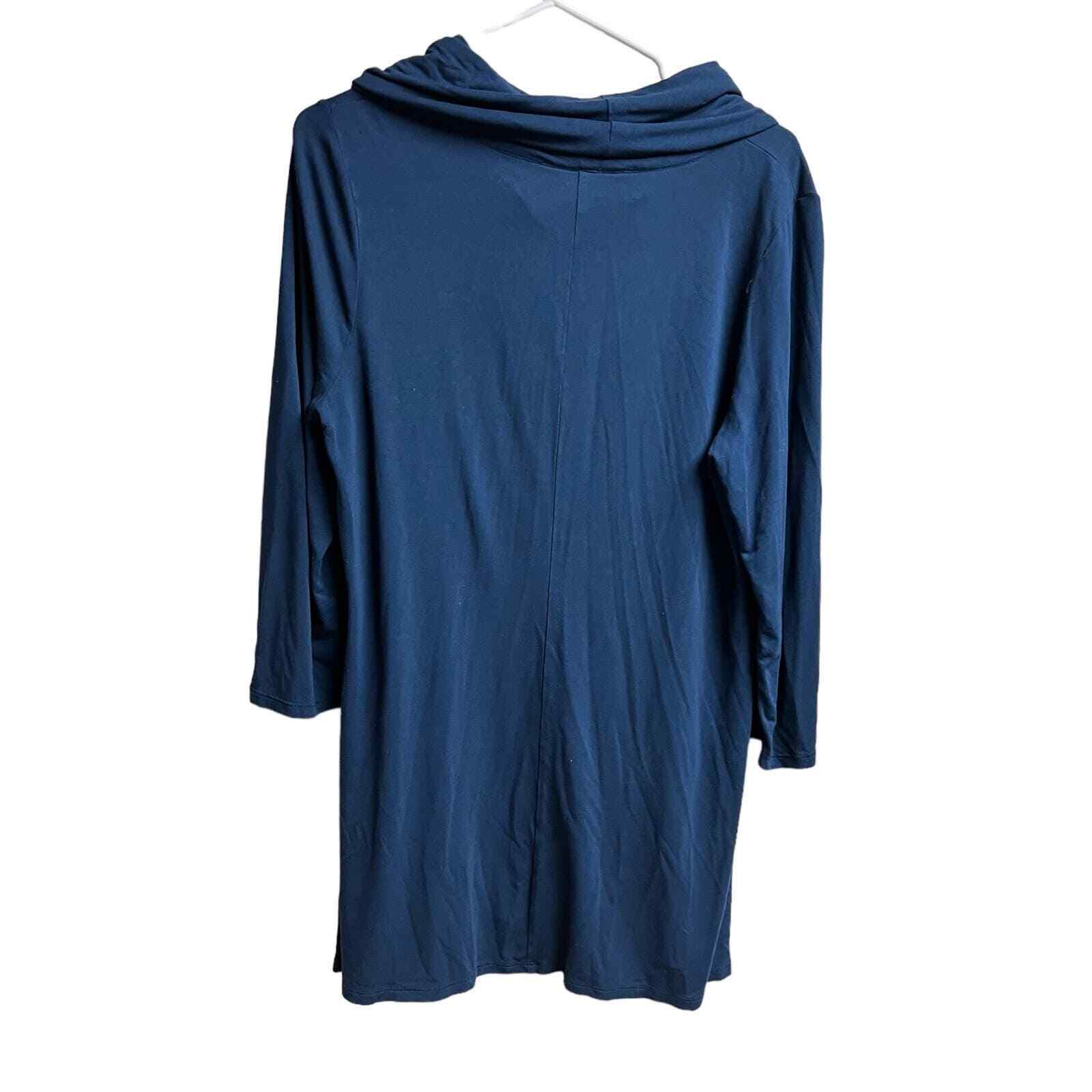 J.jill Wearever Collection Cowl Neck Tunic Blue W… - image 6