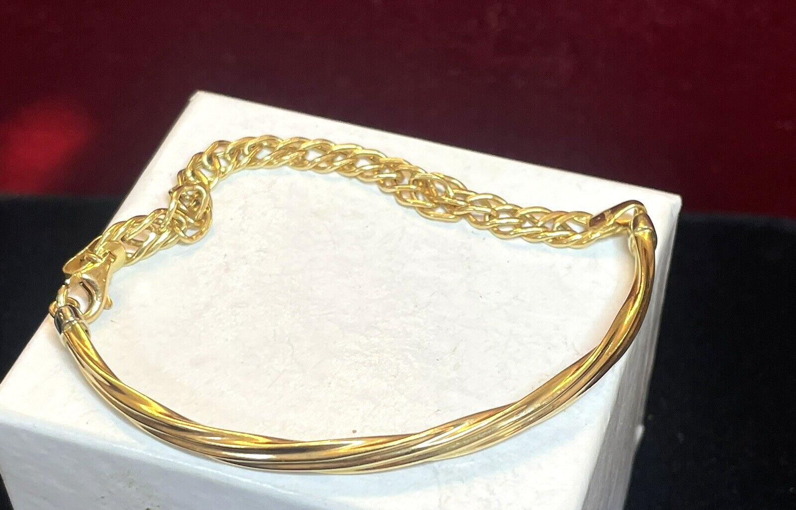 VINTAGE ESTATE 18K GOLD BRACELET DESIGNER SIGNED … - image 16