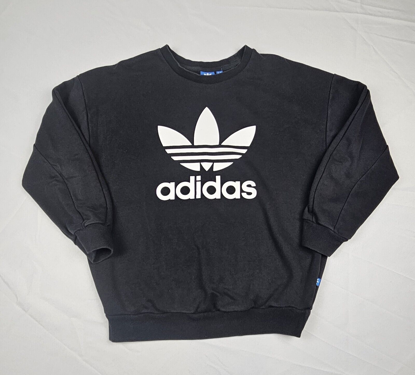 Adidas Men's Size Small Black Trefoil Crew Neck P… - image 1