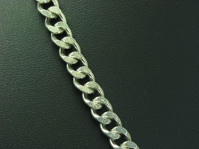 925 Sterling Silver Curb Chain/Necklace / Real Si… - image 2