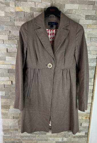 Boden women’s Size 10 Linen Blend Overcoat Jacket