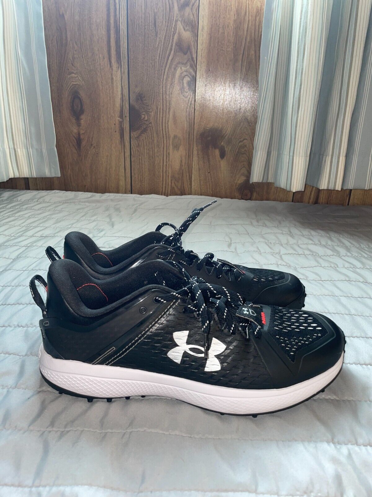 Size 11.5 - Under Armour Yard TF Black White - image 4