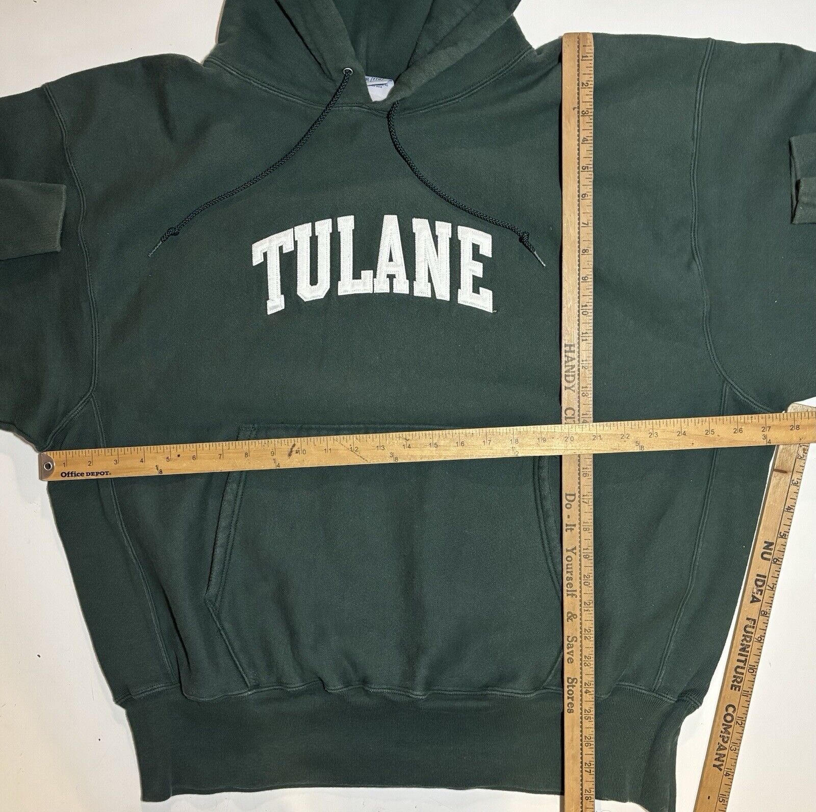 90s Y2K Champion Reverse Weave Tulane Green Wave … - image 7