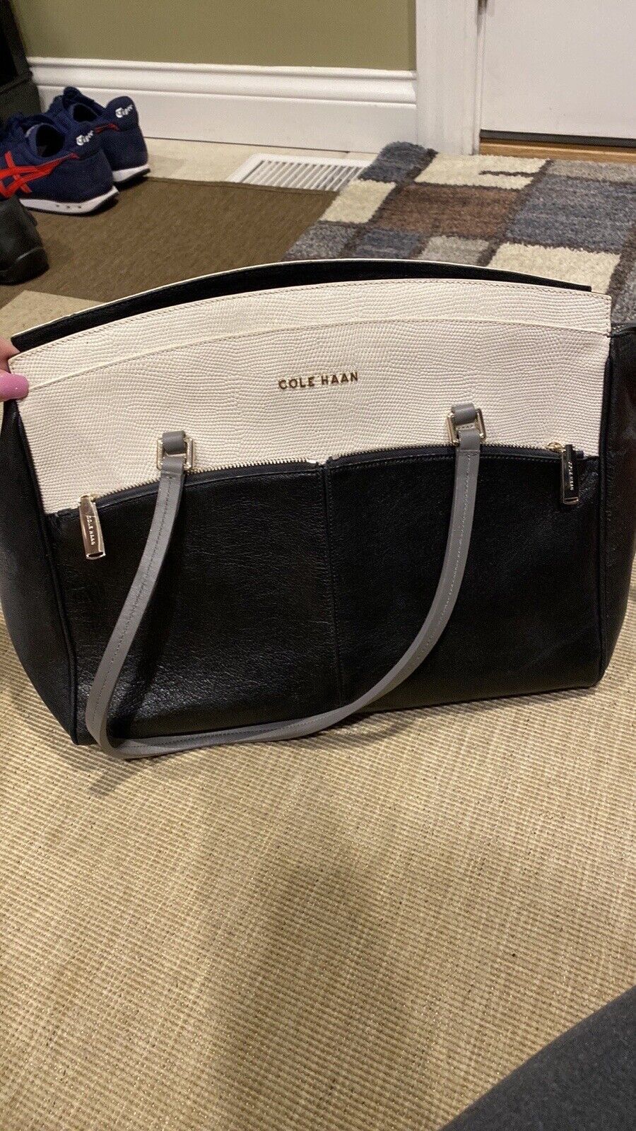 Cole Haan black, white and grey purse! - image 2