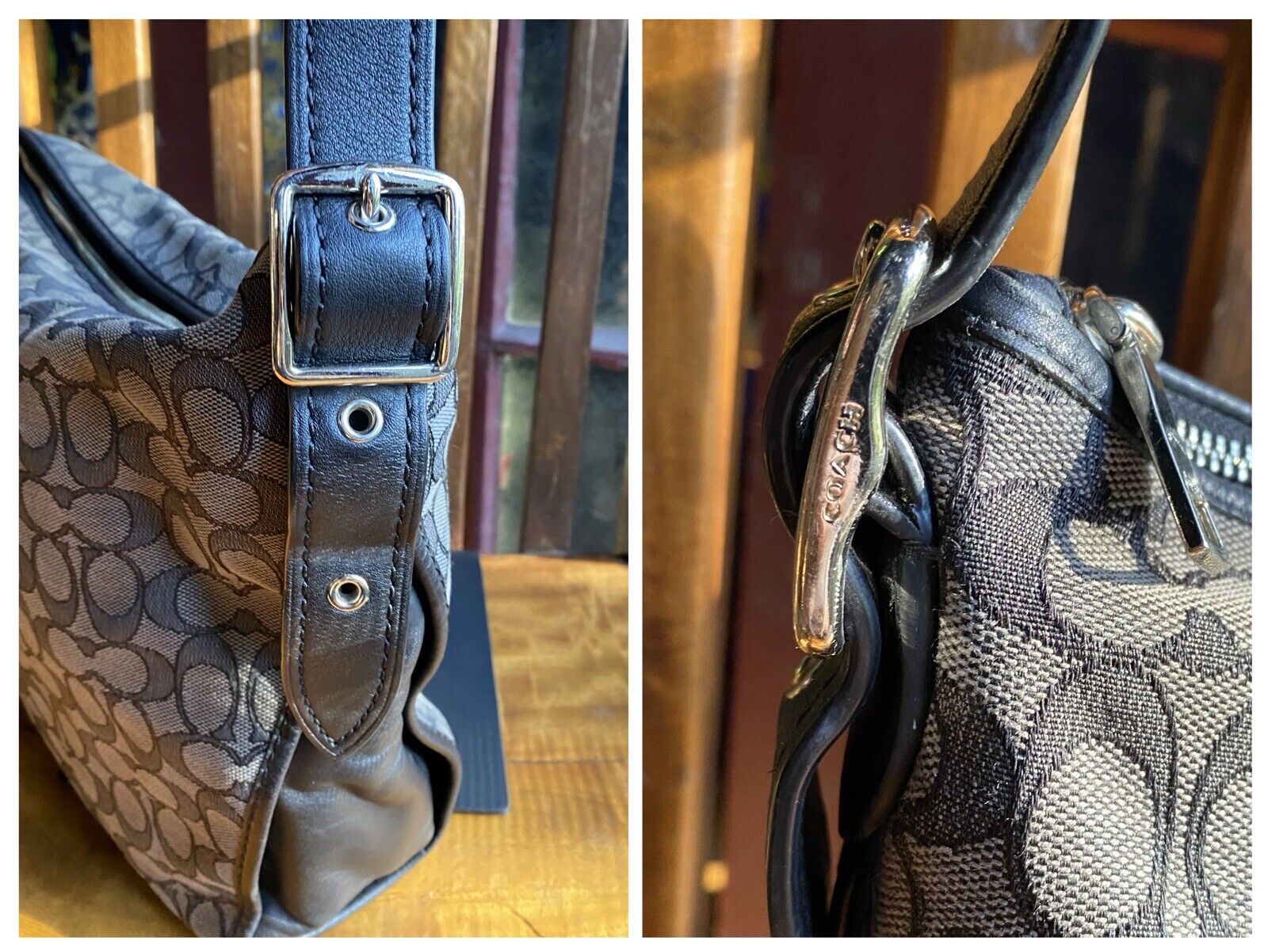 Coach Dufflette In Signature Jacquard Black and S… - image 14