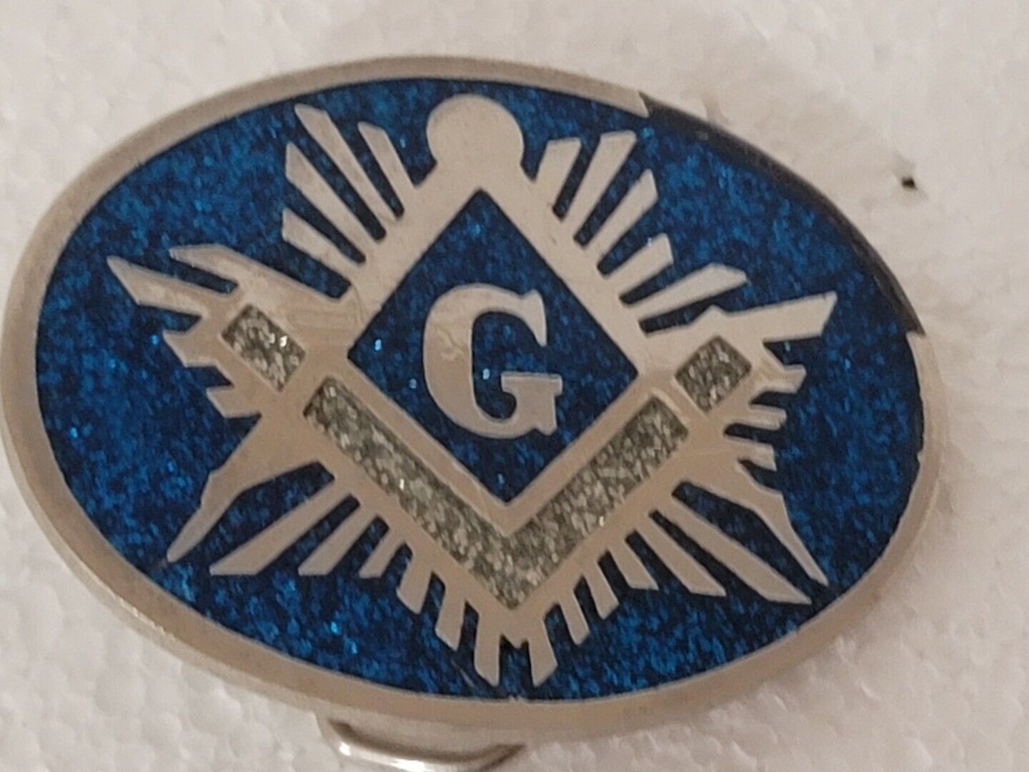 Vintage Masonic Freemason Belt Buckle Square & Co… - image 2