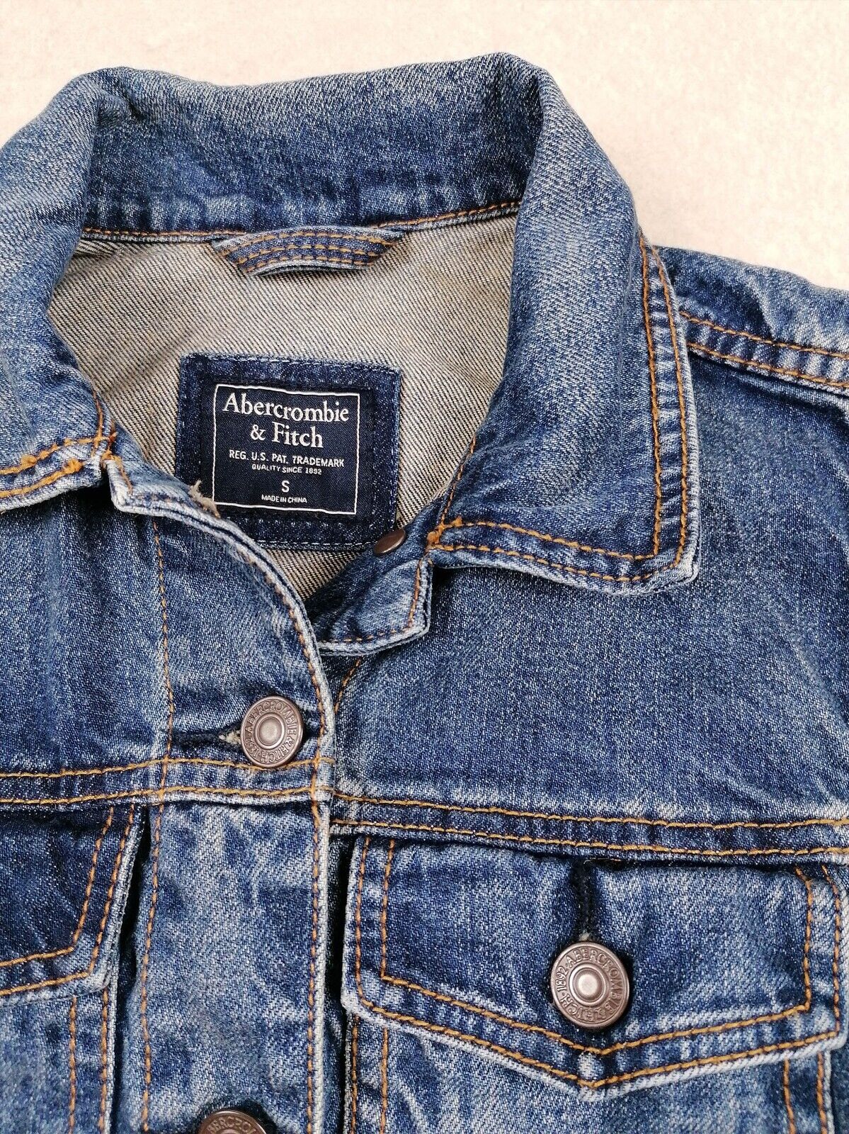 ABERCROMBIE & FITCH Vintage Y2K Denim Vest Top Je… - image 3