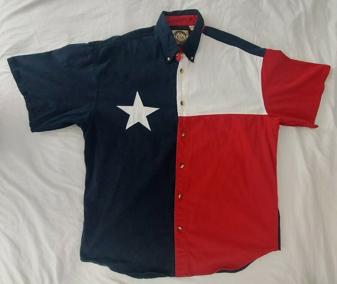 Texas Authentic Dry Goods Mens Shirt XL Red Blue … - image 1