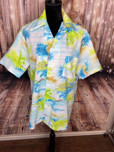 Vintage 60s/70s Penneys hawaii Hawaiian shirt  po… - image 1