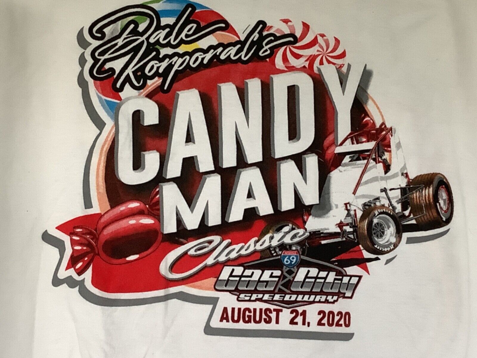 Dale Korporals CANDY MAN Sprint car Gas City Speedway… - Gem