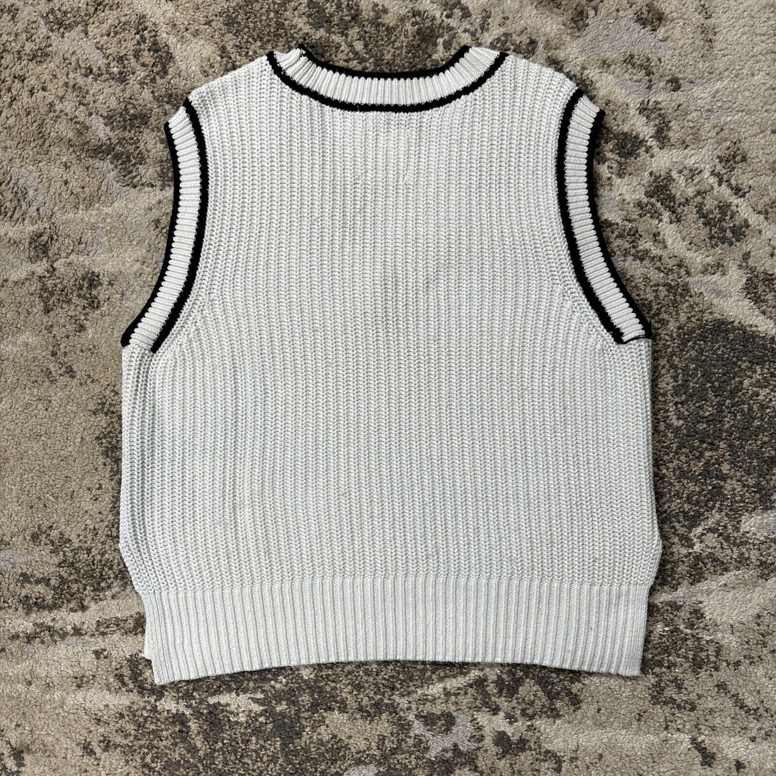 Abercrombie Fitch Sweater Mens Small White Oversi… - image 3