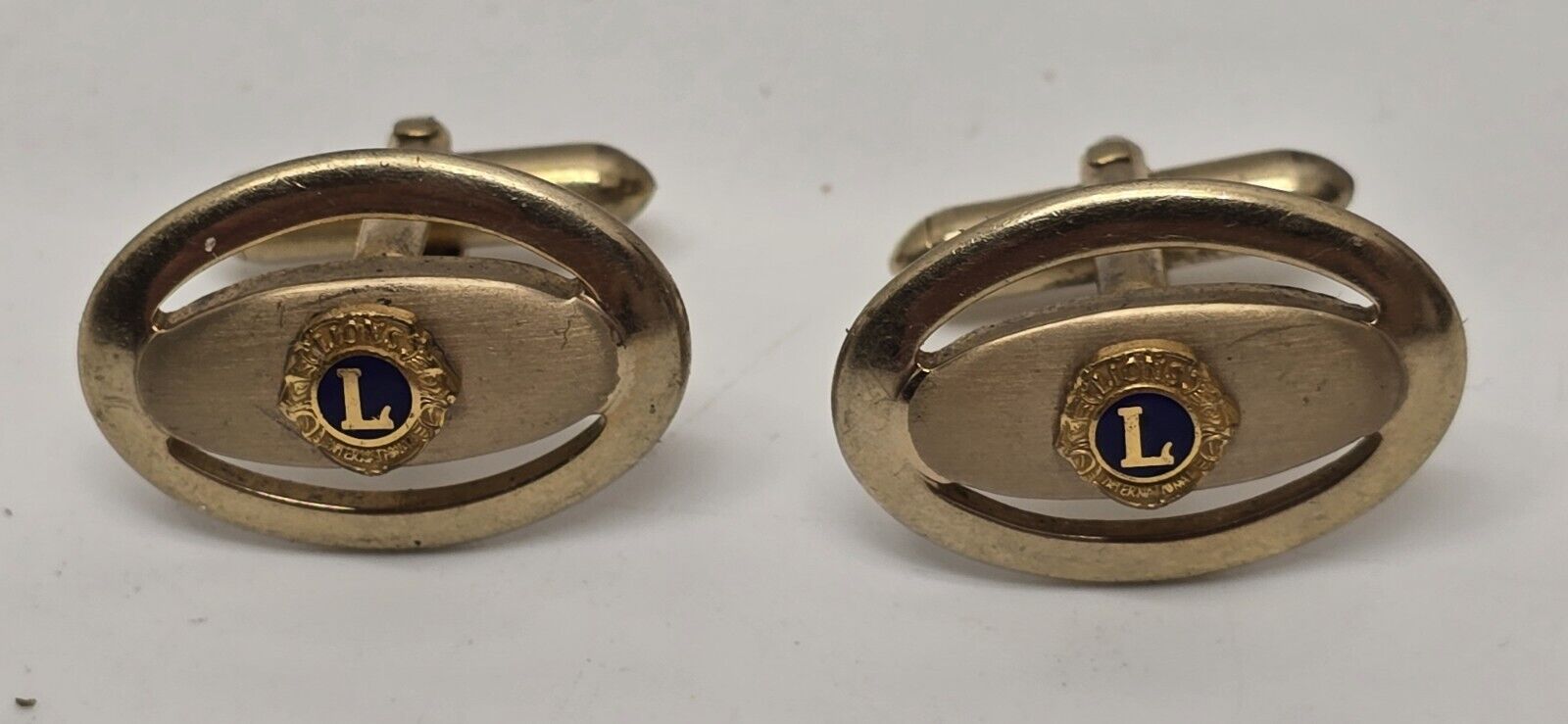 Vintage Swank Masonic Gold Toned Cuff Links W/ Ti… - image 7