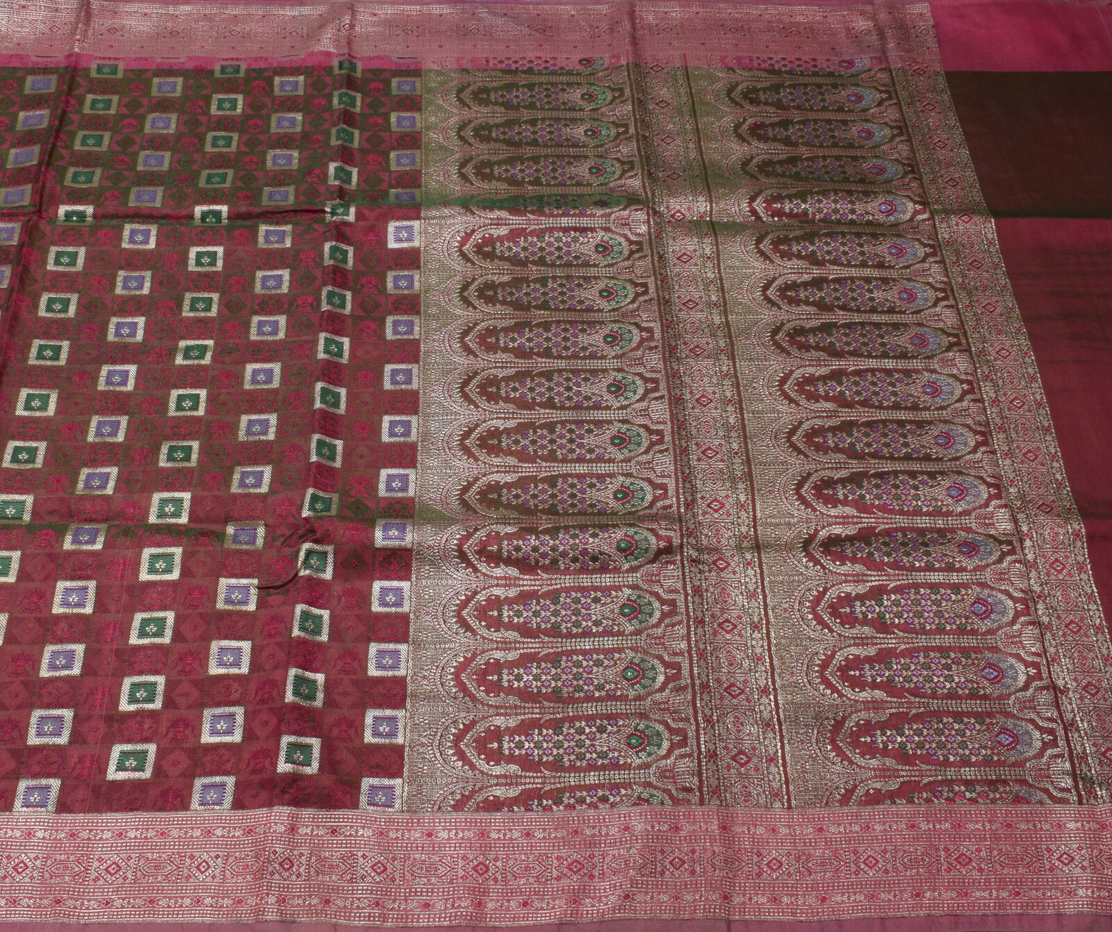 Sushila Vintage Heavy Saree Blend Satin Silk Bana… - image 2