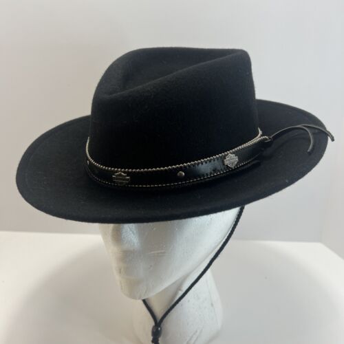 Vintage Harley Davidson Cowboy Hat Western Small … - image 1