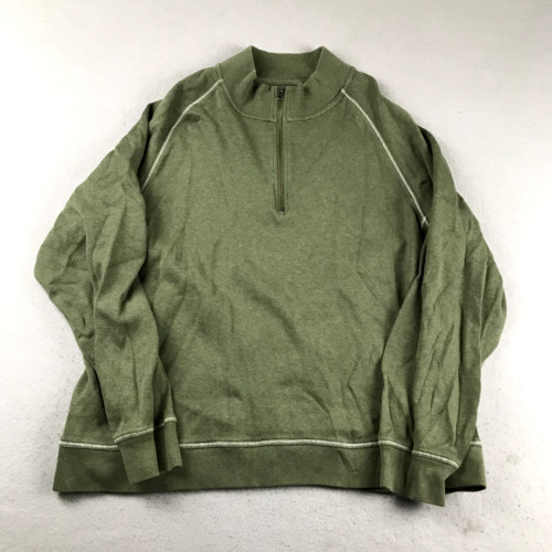 LL Bean Sweatshirt Mens XL Green Traditional Fit … - image 1