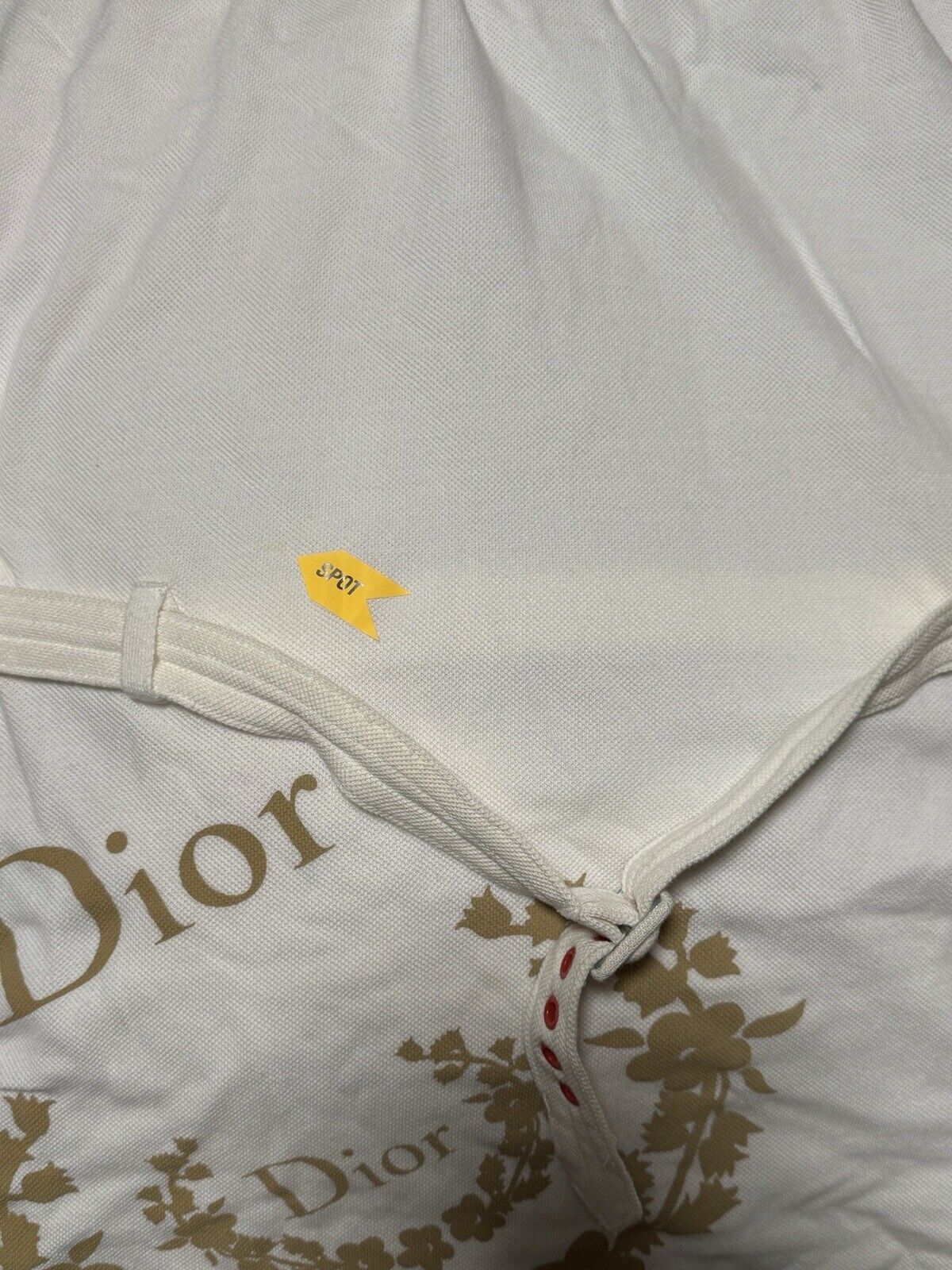 Vtg Christian Dior by John Galliano White Logo Dr… - image 10