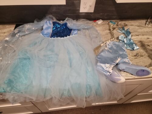 Disney Frozen Else Princess Dress Halloween Costu… - image 1