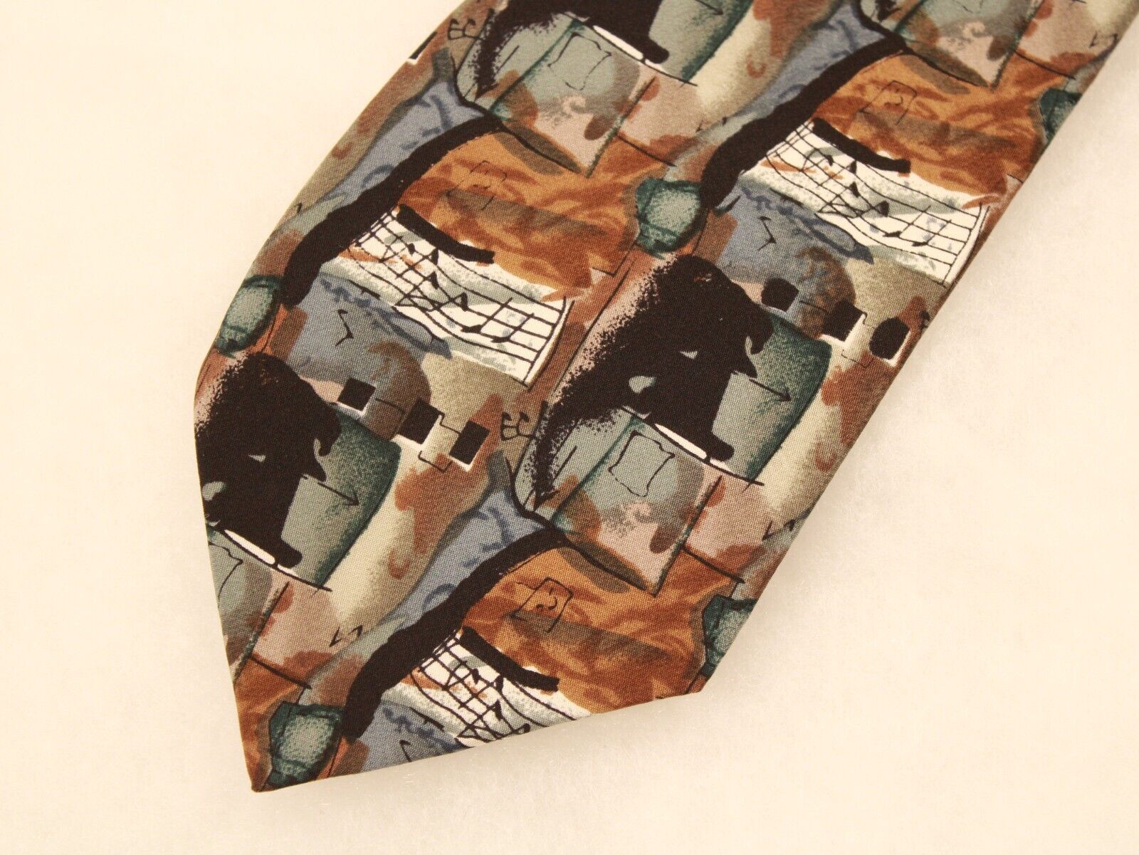 J. GARCIA Grateful Dead Abstract Silk Necktie Tie… - image 4