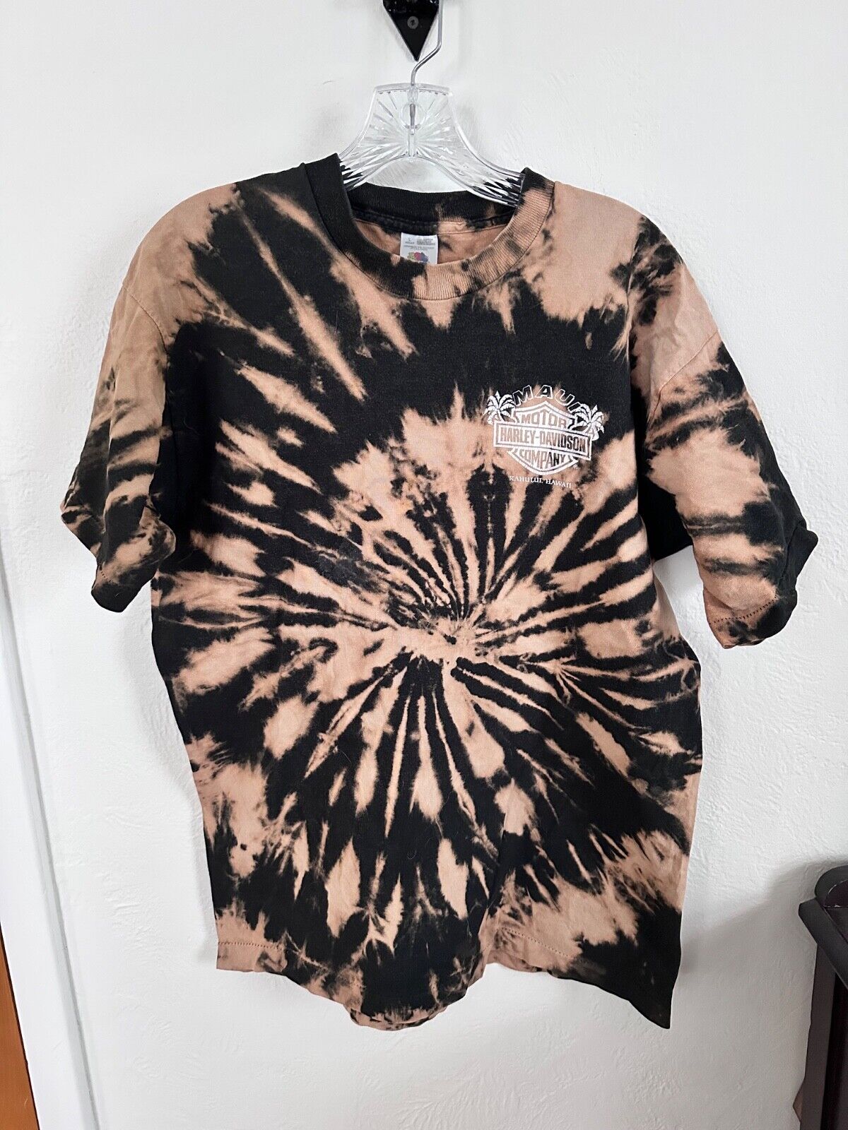 Vtg Harley Davidson T-Shirt 1990s Large Tie Dye - image 2